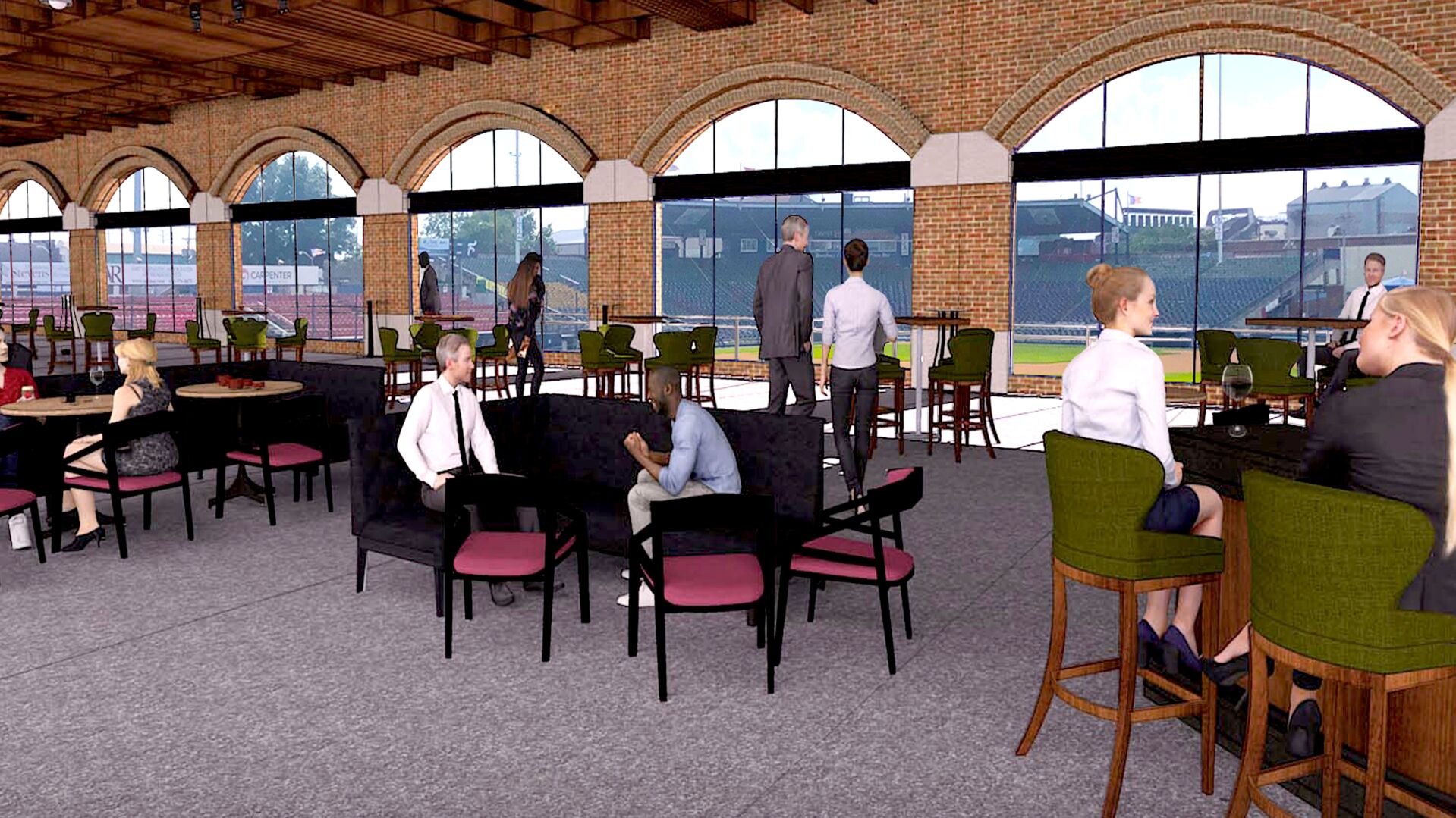 Rendering of R-Phils' renovation of FirstEnergy Stadium